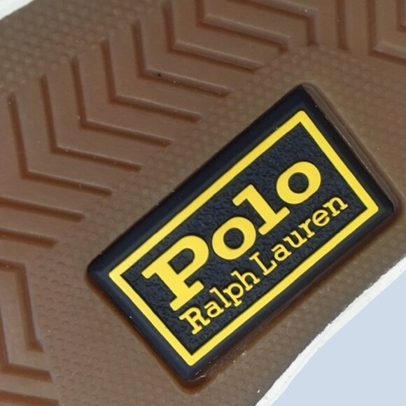 new Polo Ralph Lauren Keaton Slip-On Men's Size 8 Yellow Canvas Boat Shoes - Picture 6 of 6